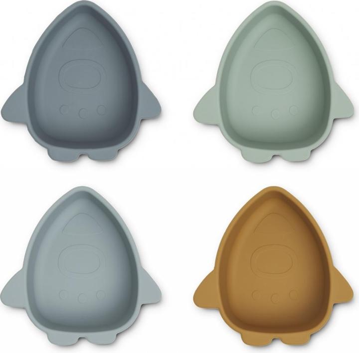 Immagine prodotto Liewood Set di ciotole in silicone Iggy Rockets Space Blue