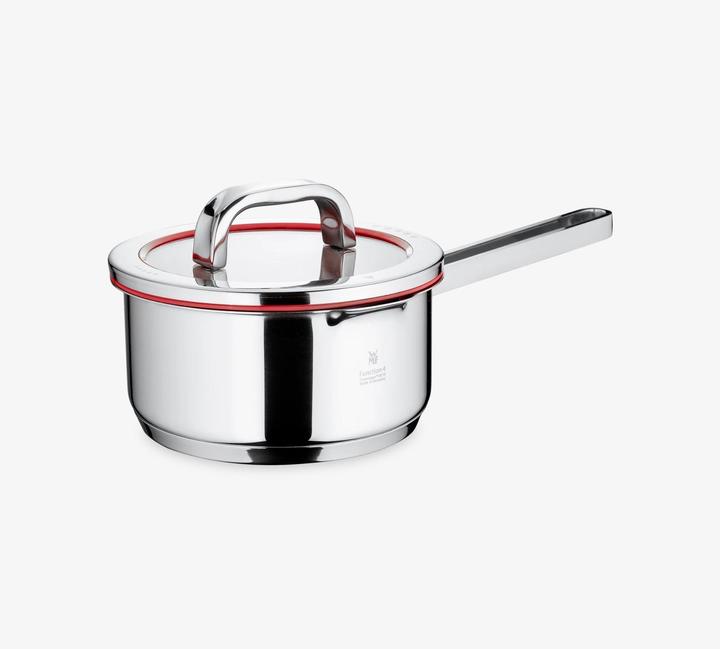 Produktbild WMF Stielkasserolle Topf 16cm Stieltopf Deckel Function4 Induktion Edelstahl (16 cm, Kochtopf, Edelstahl)