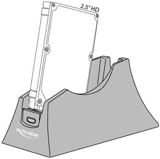 Actual product image Delock 61858 Docking station SATA HDD USB3.0