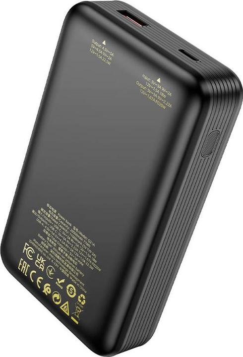 Produktbild Hoco Q21A Powerbank 20000mAh, Schwarz - Hochleistungs-Powerbank für Smartphone und Tablet (20000 mAh)
