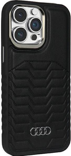 Image du produit Audi Cuir Synthétique MagSafe iPhone 15 Pro Max 6.7" czarny/black hardcase AU-TPUPCMIP15PM-GT/D3-BK (Apple iPhone 15 Pro Max)