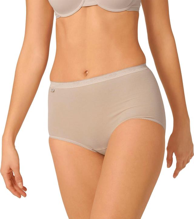 Produktbild Sloggi Damen Basic+ Maxi Slip Schlüpfer natürlich weich | 3 Stück (44, 3er Pack)