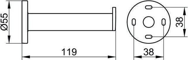 Produktbild Keuco Ersatzrollenhalter PLAN ES