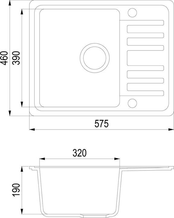 Actual product image Bergström Spülbecken (46 cm, 58 cm)