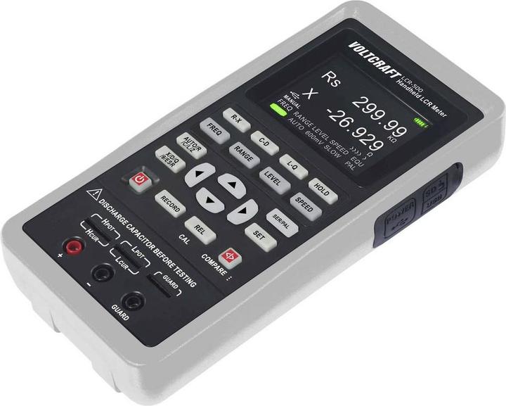 Image du produit Voltcraft LCR-500 LCR Messbrücke digital Datenlogger CAT I Anzeige (Counts): 40 (CAT I)