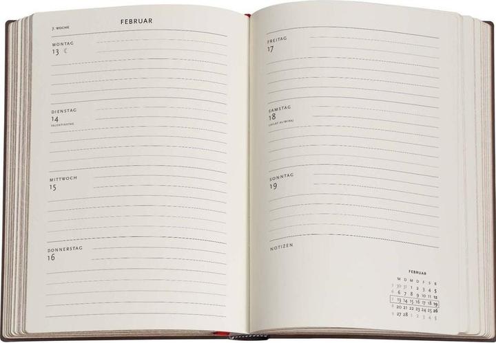 Produktbild Paperblanks PAPERBLAN Agenda Morris Windrush 2026 FD0684-9 1W/2S HOR Midi SC DE 13x18cm (17.5 x 12 cm, Deutsch)