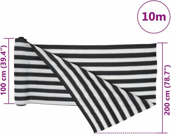 Image du produit VidaXL Zaunblende m HDPE 75 g/m² (200 cm)