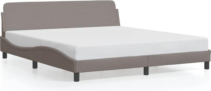 VidaXL Cadre de lit avec tête de lit en tissu