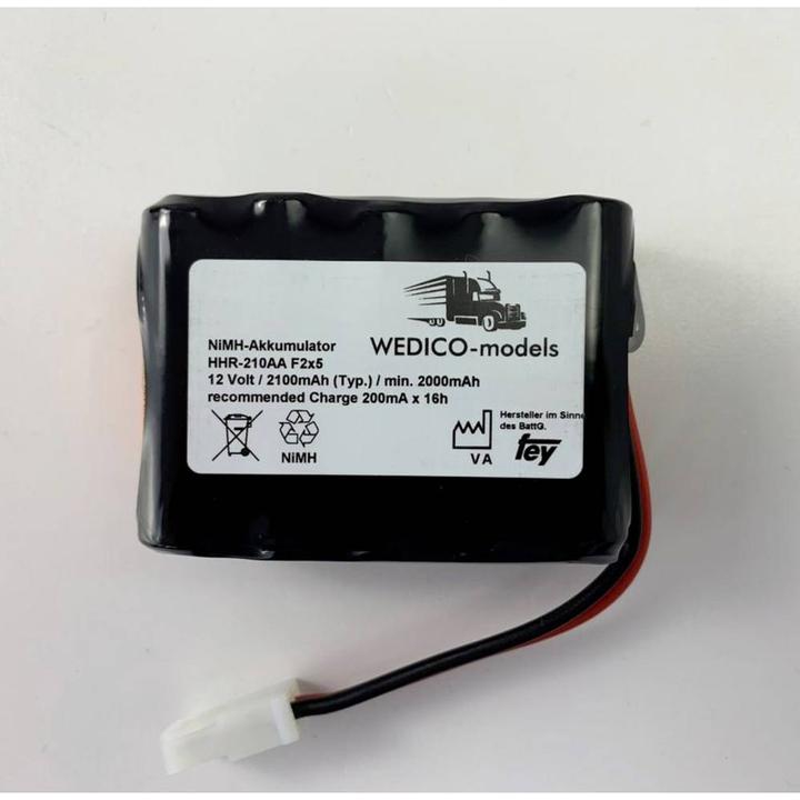 Produktbild Wedico-models Modellbau-Akkupack (NiMh) 12 V 2100 mAh AMP (12 V, 2100 mAh)