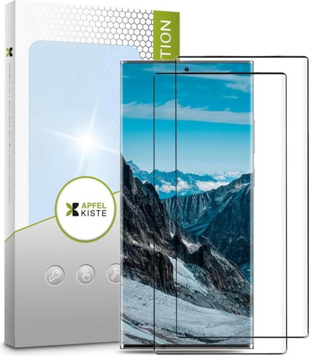 Produktbild Apfelkiste - Panzer Glas Displayschutzfolie Case Friendly (2er Set) (2 Stück, Samsung Galaxy S22 Ultra (5G))