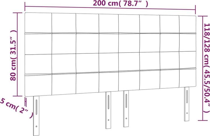 Actual product image VidaXL Clea (200 x 5 x 128 cm)