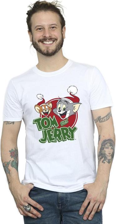 Image du produit Tom & Jerry - T-shirt CHRISTMAS HAT LOGO - Homme (L)