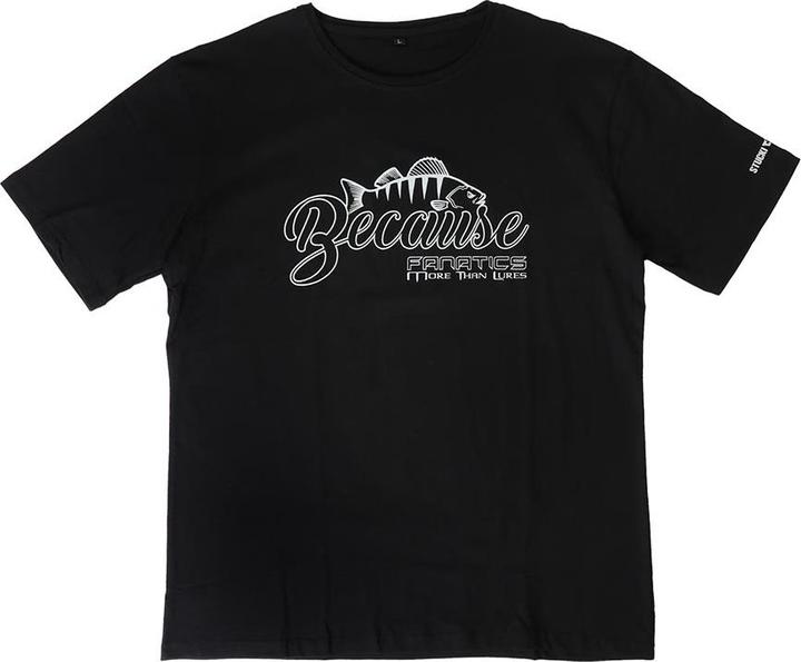 Produktbild Stucki Fishing T-Shirt Because Fanatics, Schwarz (XS)
