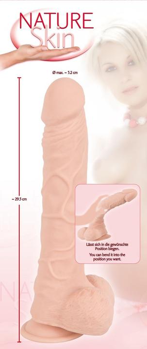 Actual product image Nature Skin Dildo with suction cup