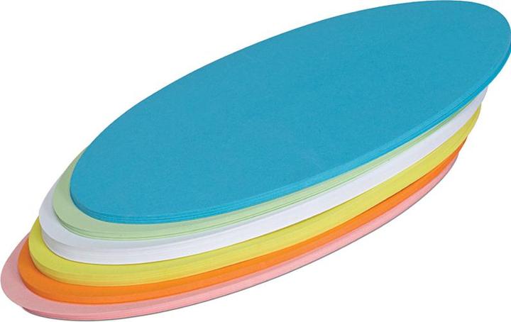 Actual product image Maul Presentation cards oval 110x190mm assorted PU=120 pieces
