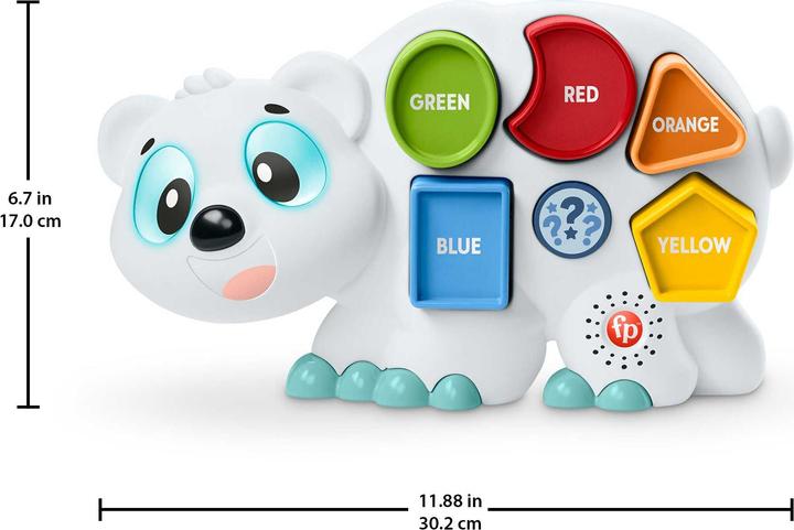 Produktbild Fisher-Price BlinkiLinkis Formen Eisbär, Kleinkinderspielzeug, deutsche Ausgabe (Deutsch)