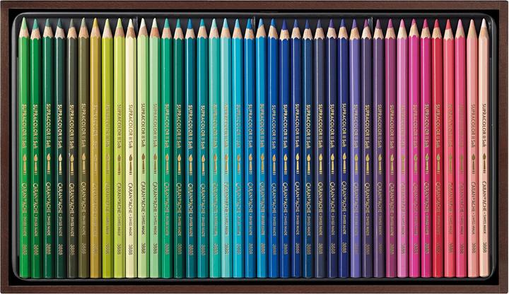 Produktbild Caran d'Ache Supracolor Aquarelle Holzkoffer (Mehrfarbig, 80 x)