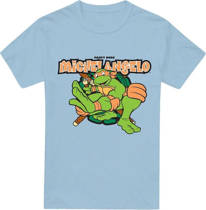 Immagine prodotto Teenage Mutant NT Party Dude Maglietta Michelangelo Uomo (M)