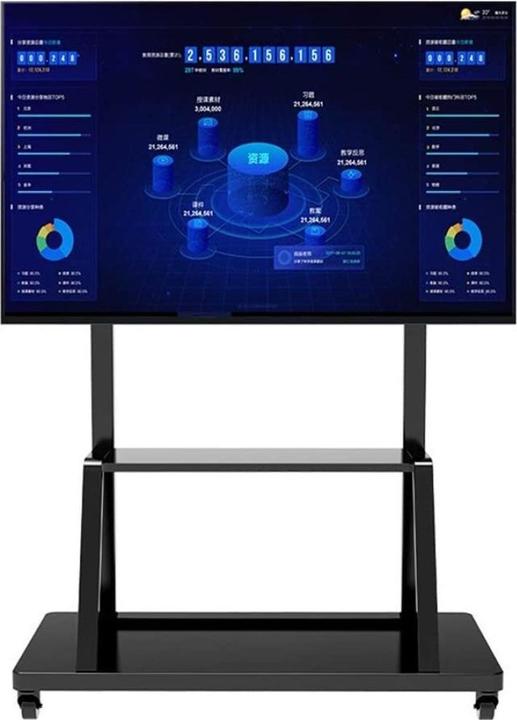 Actual product image Techly TV trolley, multifunction, height adjustable (100", 150 kg)