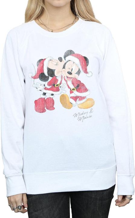 Immagine prodotto Disney Mickey And Minnie Christmas Kiss Felpa Donna (S)