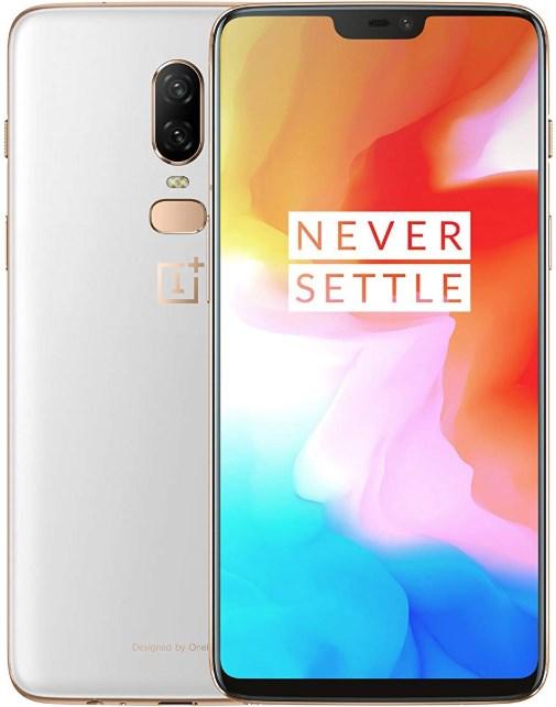 Actual product image OnePlus 6 (128 GB, Silk White, 6.28", Dual SIM, 16 Mpx, 4G)