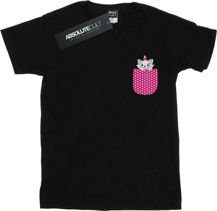 Actual product image Disney Womens/Ladies Aristocats Marie Chest Cotton Boyfriend T-Shirt (XL)
