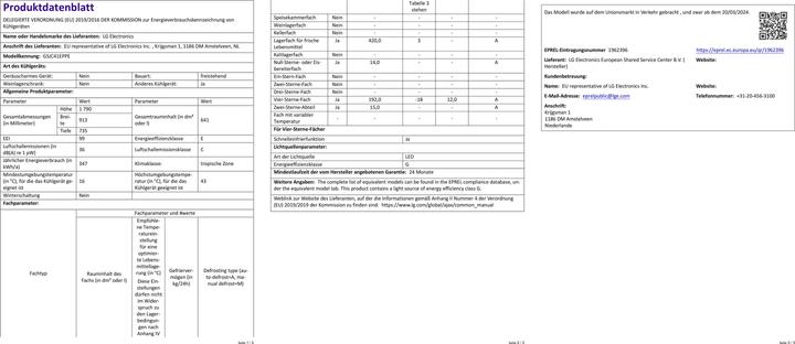 Produktbild LG GSJC41EPPE (641 l)