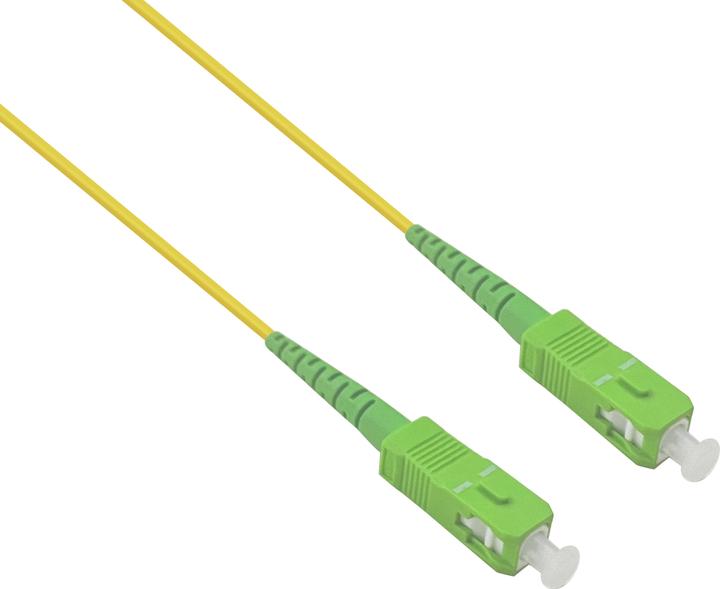 Actual product image Helos Fibre optic simplex patch cable SC/APC-SC/APC G657 9/125µm OS2, 2.0m (U/UTP, CAT6, 2 m)