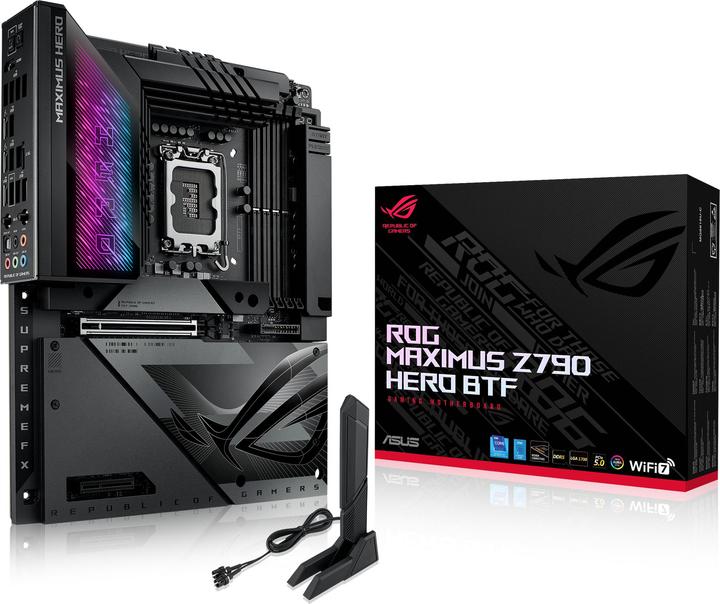 Produktbild ASUS Rog Maximus Z790 Hero Btf (LGA 1700, Intel Z790, ATX)