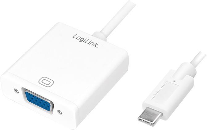Produktbild LogiLink USB Typ-C zu (VGA, 4.50 cm)