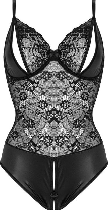 Produktbild Christine Le Duc Ouvert WetlookBody Vesper schwarz (S/M)