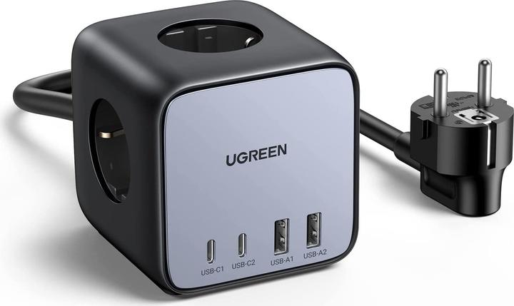 Image du produit Ugreen Cube CD268 (3 x, CEE 7/4, USB-A, USB-C, 1.80 m)