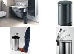 Actual product image Durable Pedal bin metal round, soft close (20 l)