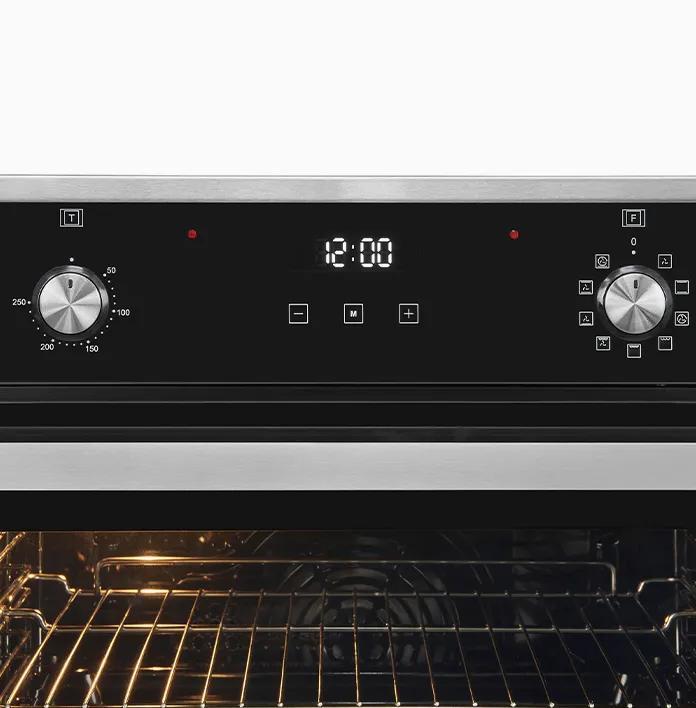 Produktbild Exquisit EBE76-9-H-020 inox, Einbaubackofen