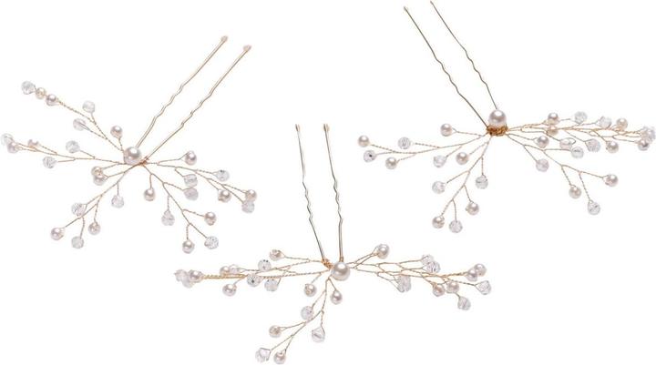 Image du produit Trisa Epingle à cheveux Celebride avec petites perles blanches et pierres taillées (3 pcs)