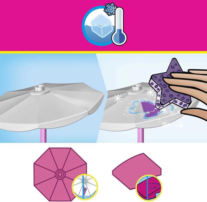 Actual product image Mega Construx Barbie Color Reveal Convertible Road Trip