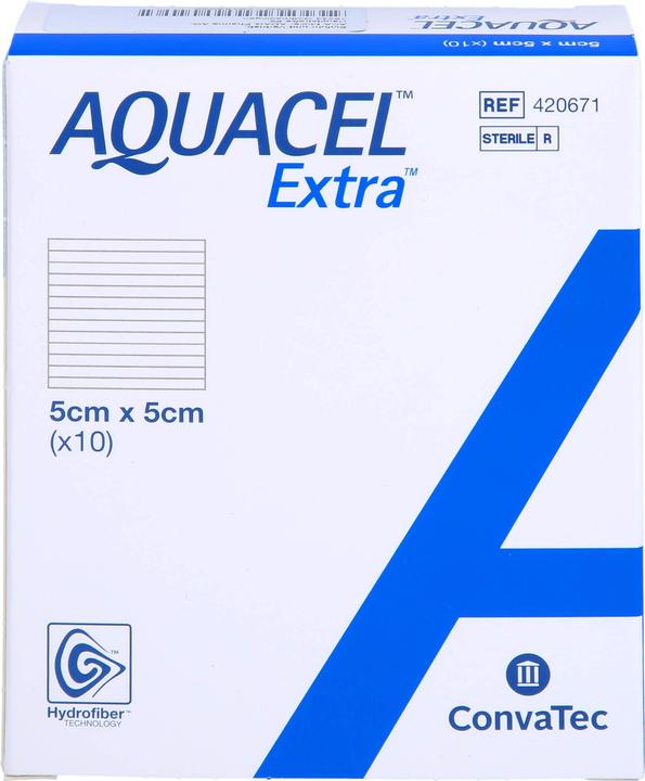 Image du produit Aquacel Ag Compresse Extra Hydrofiber 5 x 5 cm 10 pièces (10 x)