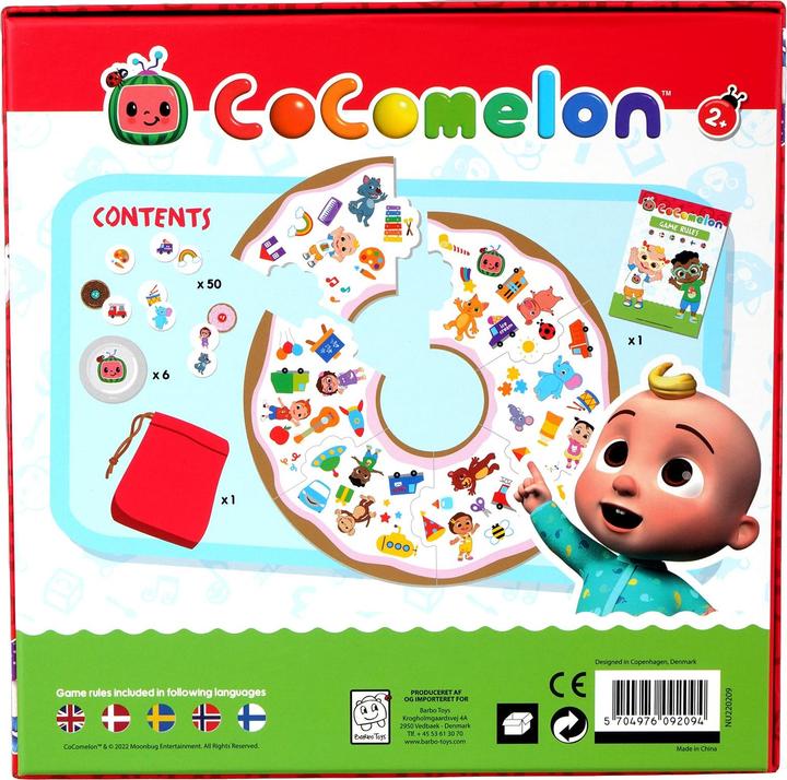 Immagine prodotto Barbo Toys Gioco delle ciambelle CoComelon - Pronti, Partenza, Trova (Inglese, Finlandese, Tedesco, Svedese)