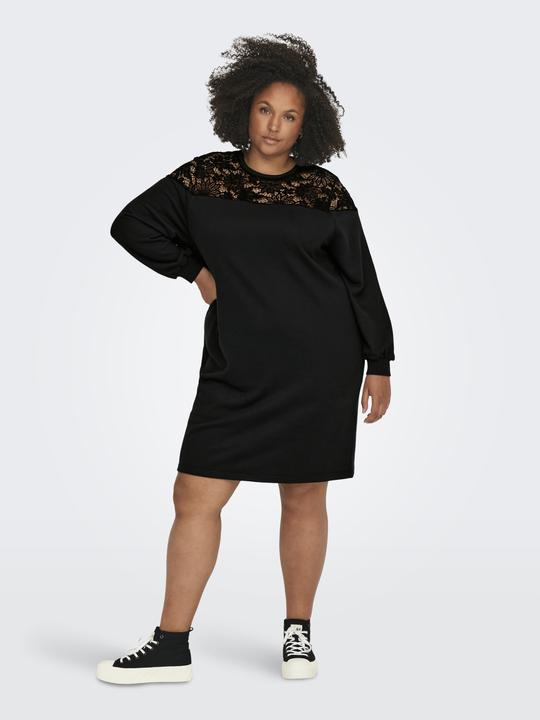 Image du produit Only Robe curvy en dentelle à manches longues (S)
