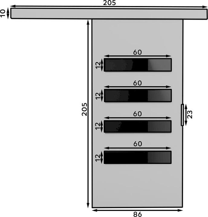 Produktbild ADRK Furniture Schiebetüren FORLI 86