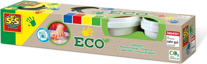 Ses ECO finger painting (Green, Red, Yellow, 110 ml)