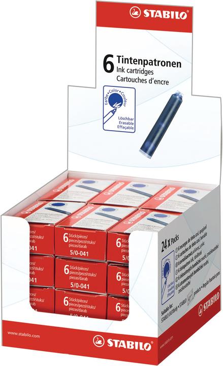 Image du produit STABILO Cartouches d'encre rechargeables (cartouches d'encre, Bleu roi)
