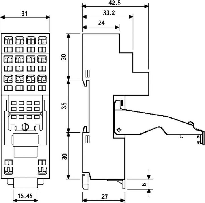 Actual product image Finder Relay socket 1 pc. 94.54 Series 55, Series 99 55.32, 55.34, 99.80 (Relay socket)