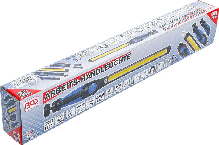 Produktbild BGS COB-LED-Arbeits-Handleuchte LED Kaltweiss & Gelb ultra flach