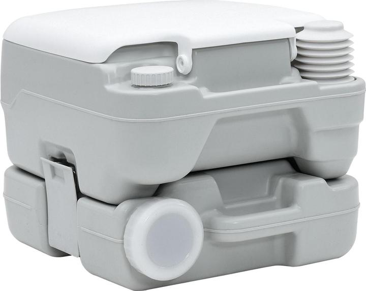 Immagine prodotto VidaXL Toilette portatile in plastica grigia e bianca, 10 L