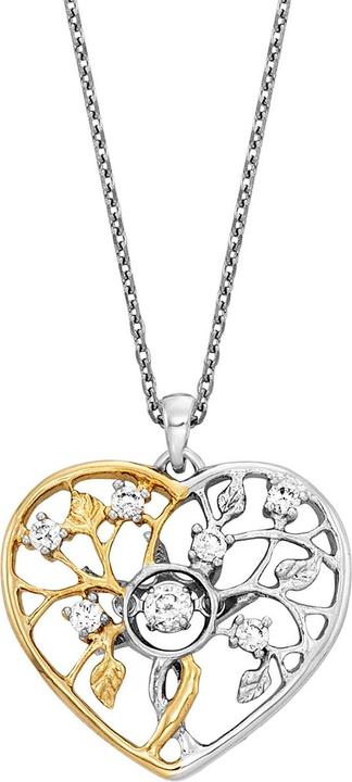 Julie Julsen Dancing Stone Liebesbaum Halskette (Silber 925, 46 cm)