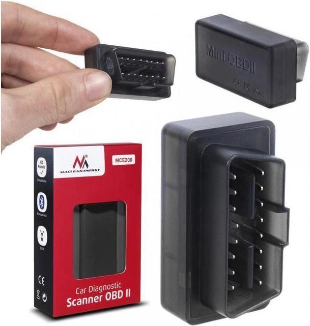 Actual product image Maclean Outils de diagnostique pour véhicule OBD2/Bluetooth MCE200