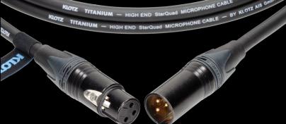 Produktbild Klotz TI-M1000 Titanium Starquad XLR-kabel 10 meter (10 m)