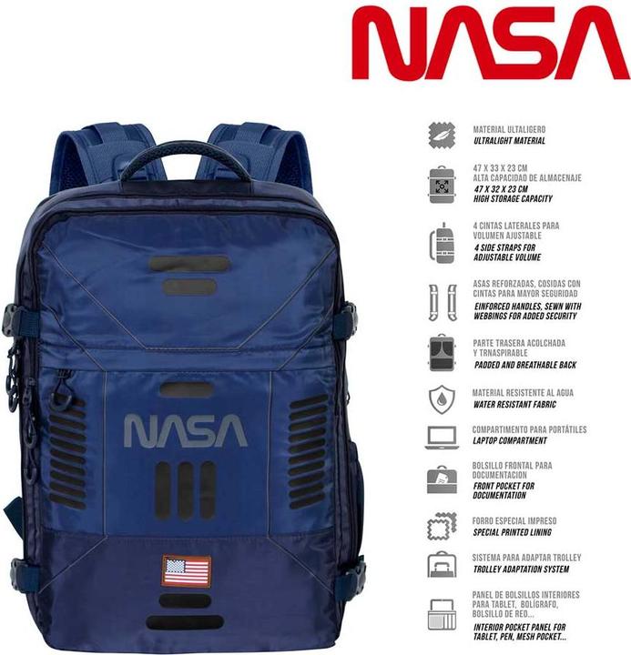 Actual product image Karactermania Large Mercury Travel Backpack 47x23x33cm Spaceship