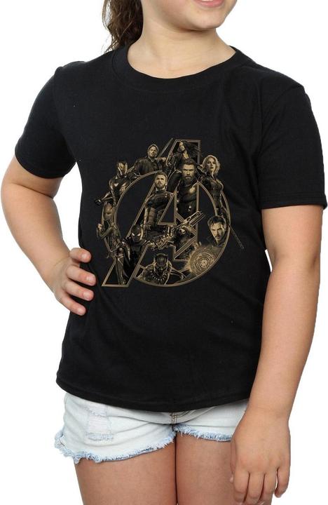 Immagine prodotto Avengers Infinity War Logo Maglietta Ragazze (128)
